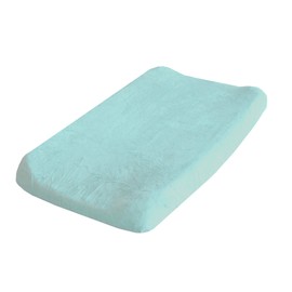 Go Mama Go Minky Changing Pad Cover, Aqua