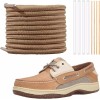 Sperry 스페리 보트용 NDTEZUGT 폴리에스터 신발끈 5 /32(4mm) 원형 끈