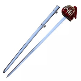 Armory Replicas Historical Basket Hilted Replica Broadsword - High Carbon Steel W/ sheath