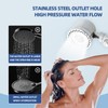 Wallona High Pressure Filter Shower Head, Handheld Silver Shower Head