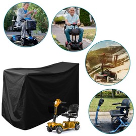 OKYMOTOR Mobility Scooter Storage Cover,67" x 24" x 46" Heavy Duty Oxford Fabric Electric Scooter Cover,Waterproof & Tear Resistant Protector from Rain,Sun,Dustfor Mobility Wheelchairs,Scooter