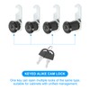 PATIKIL Cabinet Lock with Keys 4 Pcs 13/16"(20mm) Cam Locks