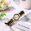 JewelryWe Womens Handmade Braid Watch Analog Quartz Bracelet Dress Watch
