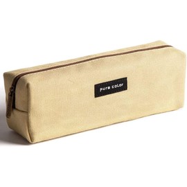 Nannlia Pen Case, Stylish, Korean, Large Capacity, Pencil Case, Stylish, Simple, Fundable, Junior High School, High School, College, Boys, Girls (Yellow)