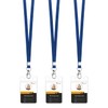 Teskyer Clear ID Badge Holder with Lanyard, Waterproof Extra Thick