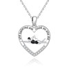 JXJL Swimming Pendant Necklace for Swimmer Athletes S925 Sterling Silver