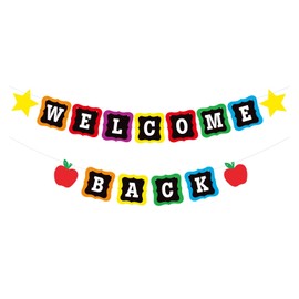 YQUQWN, Welcome Back Banner-10 Feet, No DIY, Welcome Back to School Sign Banner, Back to School Party Decorations, First Day Of School Decorations, Back to School Decorations for Classroom
