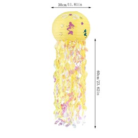Eterspr Pack of 3 Mermaid Jellyfish Lanterns, Paper Lanterns, Mermaid Lantern Decoration, Party Decoration, Shopping Mall Events, Weddings