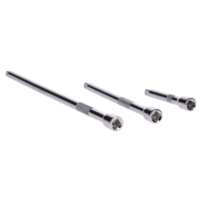AB Tools 3pc 1/4" Drive Straight Socket Ratchet Extension Bar
