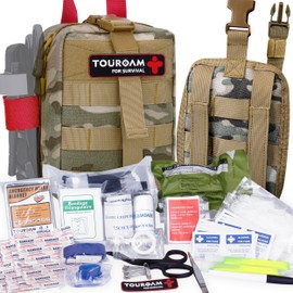 IFAK Trauma EDC Tactical First Aid Kit - Molle Medic Pouch, Emergency Survival Miltary Bleeding Contorl Med Bag for Camping Hiking Bushcraft