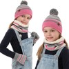 Neusky Hat, Scarf and Gloves Set of 3, Children's Pink
