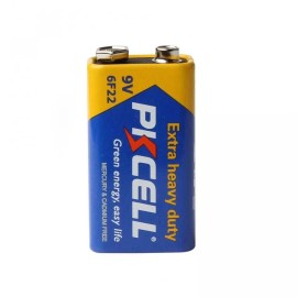 PKCELL 9 Volt Battery 0% Mercury Heavy Duty 9V 6F22 PP3 MN1604 EN22 Zinc-Carbon