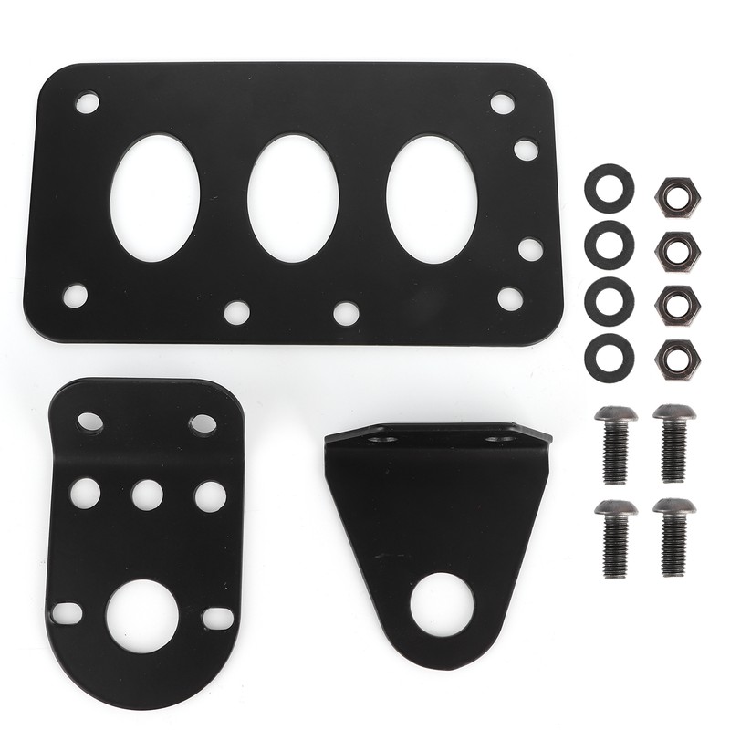 Motorcycle License Mount Plate Holder Bracket Side Mounted Tail Light