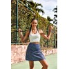 COOrun Womens 18" Long Tennis Skirt High Waist Golf Skirts