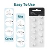 20Pcs Hearing Aid Domes for Oticon, Minifit Bass 6MM Double