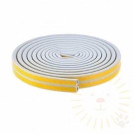 Front Door Rubber Seal & Weatherstrip (4mm x 5M) - Window Gap Filler E-Type Door Gap Rubber - 4mm 3ea