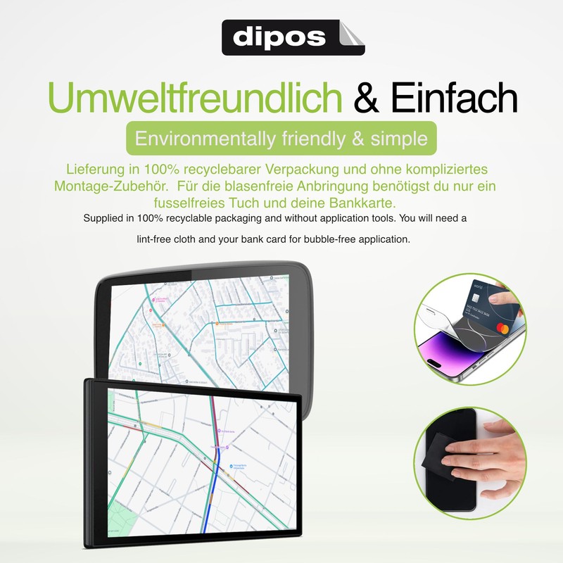 dipos I 2x Matte Screen Protectors for Carpuride W702 Pro