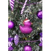 Christmas Concepts® Pack of 2-110mm (4.3") Purple Glittery Festive Duck
