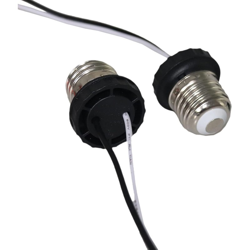 Rextin E26 Socket Adapter Medium Edison Base Male Screw in