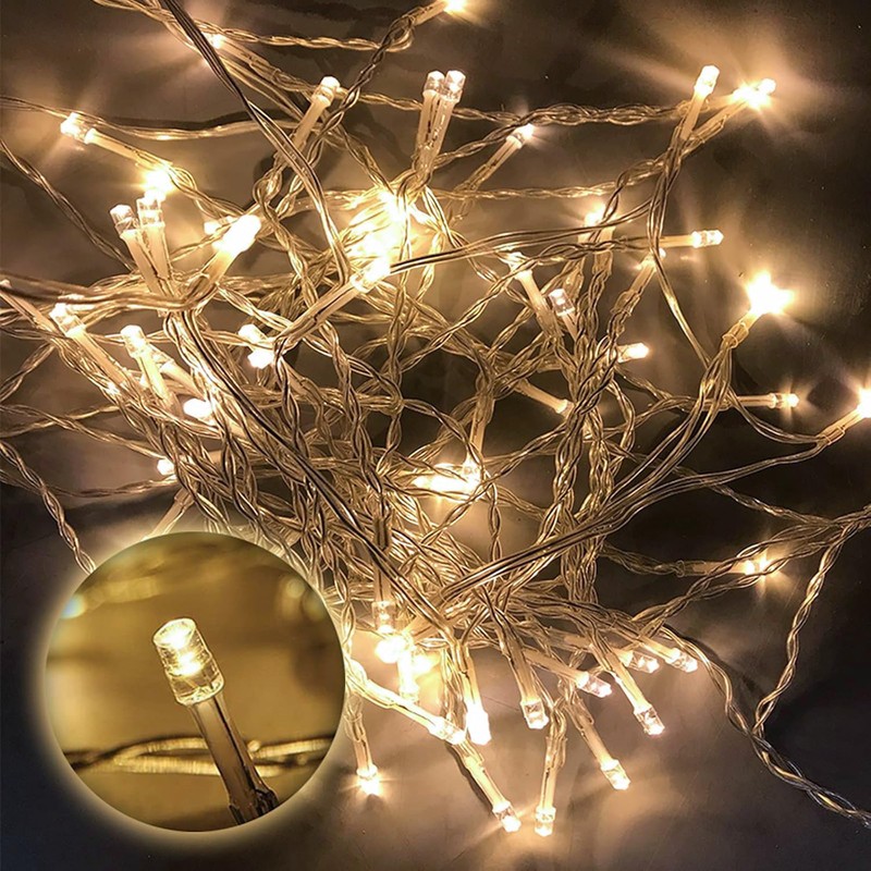 Gresonic gresonic100/200/300/400LED Fairy Lights,8 Modes Timer for Bedroom Plug in,Warm
