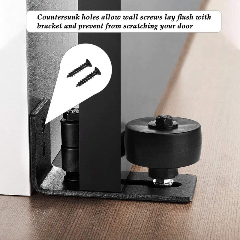 TIMESETL Sliding Door Floor Guide 8-in-1 Adjustable Floor Roller Guide,
