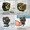 INSPIRITECH Floor Laser Level Self Leveling,3x360 Horizontal Vertical Cross Line