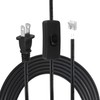 Asjeumt 8FT Lamp Cord with Switch Replacement Lamp Cord Switch