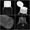 BELLE VOUS Clear Plastic Flip Cap Refillable Bottles (30 Pack)