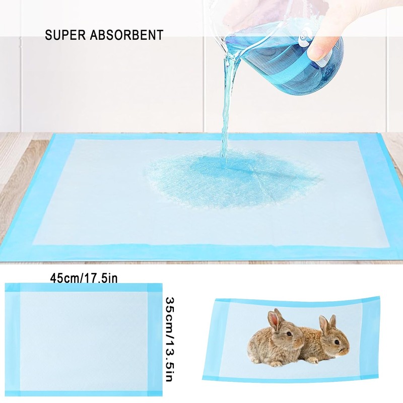 Small Animal Travel Carrier with Absorbent Pad Set, Pee Pad