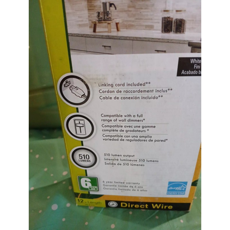 Good Earth 12” Led Under Cabinet Light Direct Wire Dimmable