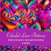 Colorful Love Pattern Scrapbooking & Decoupage Paper Pad: Cut And
