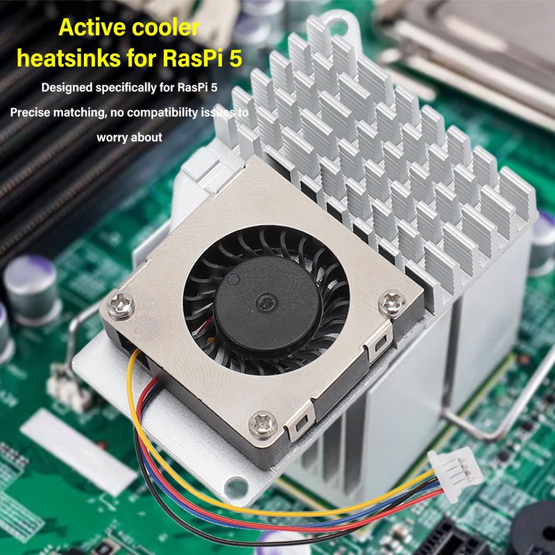 For RasPi 5 Active Cooler 4 Pin Connector Steady Running