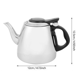 QANYEGN Stainless Steel Flat Bottom Kettle, Induction Stove Top Boiling Kettle, Classic Teapot, Fast Heating, Easy Pouring, Suitable for Home and Office Use
