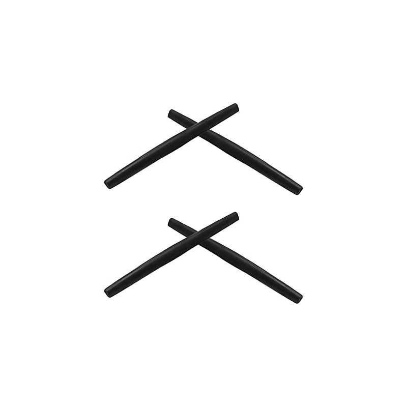 2 Pair Black Replacement Earsock for Oakley Wiretap Sunglass