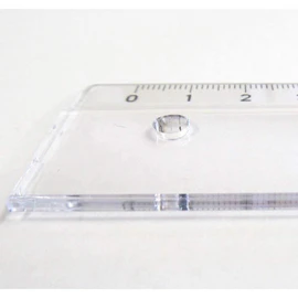 Linex 100552536 School Ruler 20 cm Acrylic Ruler for School or Office – Pack of 1, Clear/Clear