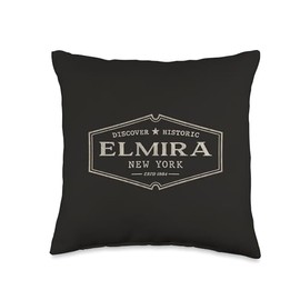 Elmira New York | Historic Elmira NY Throw Pillow