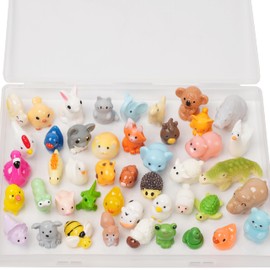 46pcs Mini Resin Animal Styles Tiny Resin Animals