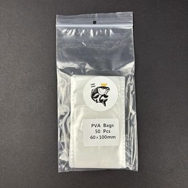 PVA SOLID BAGS - 6 SIZES - PACK QTY 50 - BEST VALUE FROM CARP KING (60MM X 100MM)