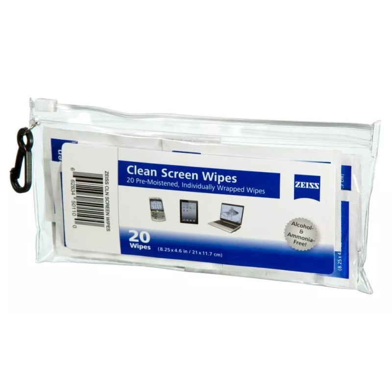 Zeiss LCD Clean Screen Wipes, 20 count