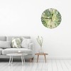 KEEPSUPER Clock Green Palm Tree Leaves Wall Clock 10 Inch