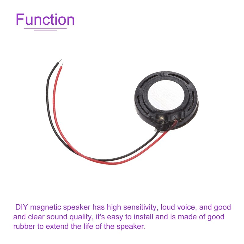 DMiotech 4 Pack 1W 8 Ohm 15mm Diameter Mini DIY