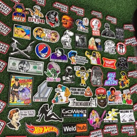STICKERMONSTER WELDER SKELTER PACK 40+ Hard Hat Stickers HardHat Sticker & Decals, Welding Hood