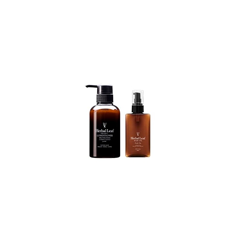 [Set of 2] Herbal Leaf Conditioner Hair Oil Set, Made