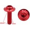 AUTUT Red Painted Motorcycle Fairing Fastener Hexagon Bolts Screws M6