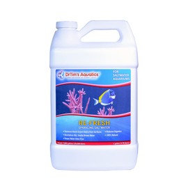 DrTim’s Aquatics Re-Fresh for Saltwater Aquariums – 100% Natural Fish Tank Sanitizer & Revitalizer Conditioner Solution for Fresh, Crystal-Clear, Sparkling Water - 128oz