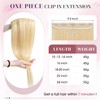 S-noilite One Piece Hair Extensions Clip in Human Hair 5