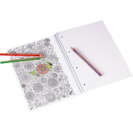 Brunnen Brunnen 1067427 Notizblock / Collegeblock Student Zenart (A4, kariert Lineatur 28, 90 g/m², 80 Blatt)