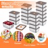 Layhit 10 Set Stainless Steel Food Containers with Lids Metal