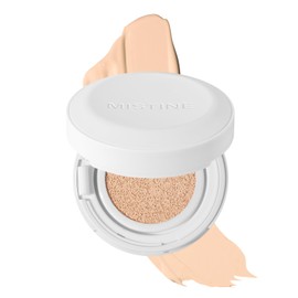 MISTINE Magic Air Cushion Foundation Glow Hydrating Finish Medium Coverage Foundation Makeup for Dry Skin,24H Hydrating Long-Lasting Waterproof Smudge Proof-Natural Beige