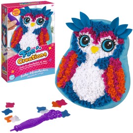 Party town Fun Creation Owl Cushion Craft Kit for Girls to Decorate Pillows, Toys for Girls, 5 Years, Gift for Girls 5 Years